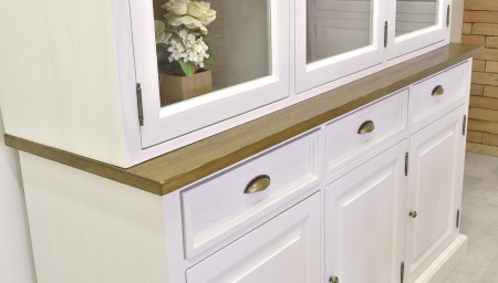 Dřevěná tv komoda v provence stylu, France typ 25