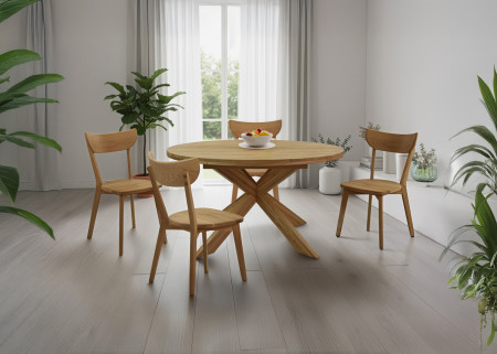 Moderní židle dub Eva, sedák dřevo dub