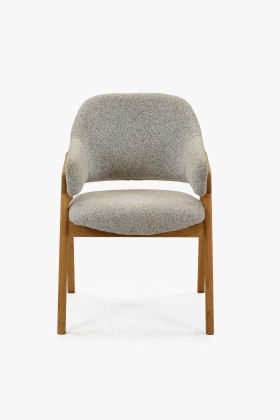 Dubova židle v šedé barvě 2