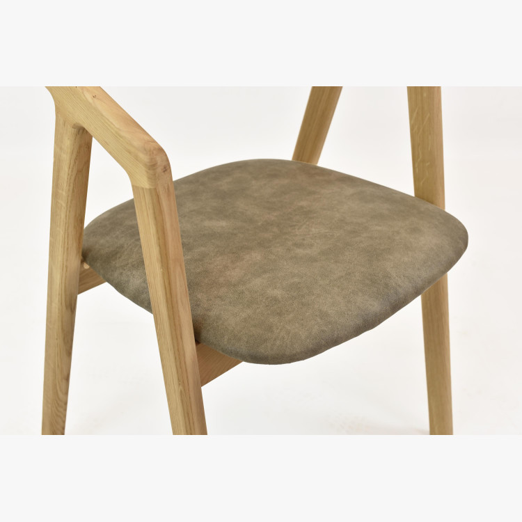 Prémiova dubová židle - čaluněná