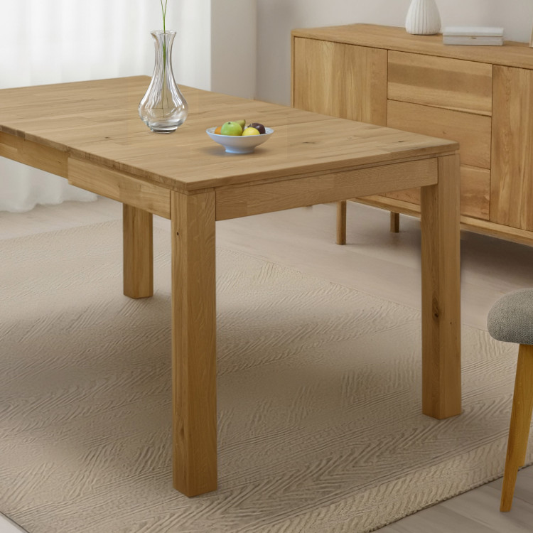 Sestava stůl 120 x 80 a 4 židle dub