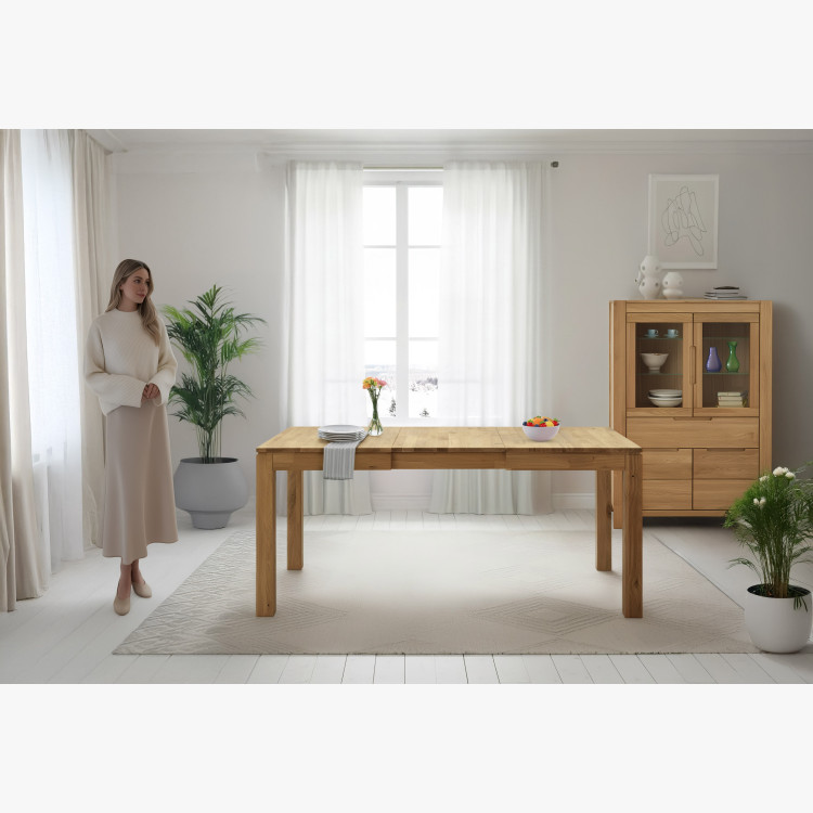 Sestava stůl 120 x 80 a 4 židle dub