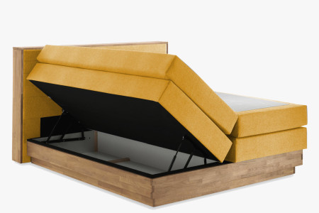 Postel boxspring s úložným prostorem, Moneta 180 - výběr látky