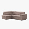Rohová rozkladacia sedacia súprava s úložným priestorom LEANDRA OTM/SK - 2F