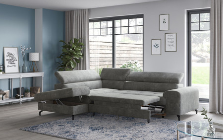 Rohová sedačka s funkcí spaní, Roh v ľavo