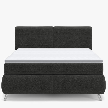 Boxspring postel antracit 180 cm s úložným prostorem Treviso