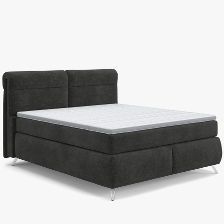 Boxspring postel antracit 160 cm s úložným prostorem Treviso