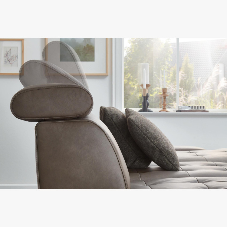 Kožená rohová sedací souprava Carolina - roh v pravo