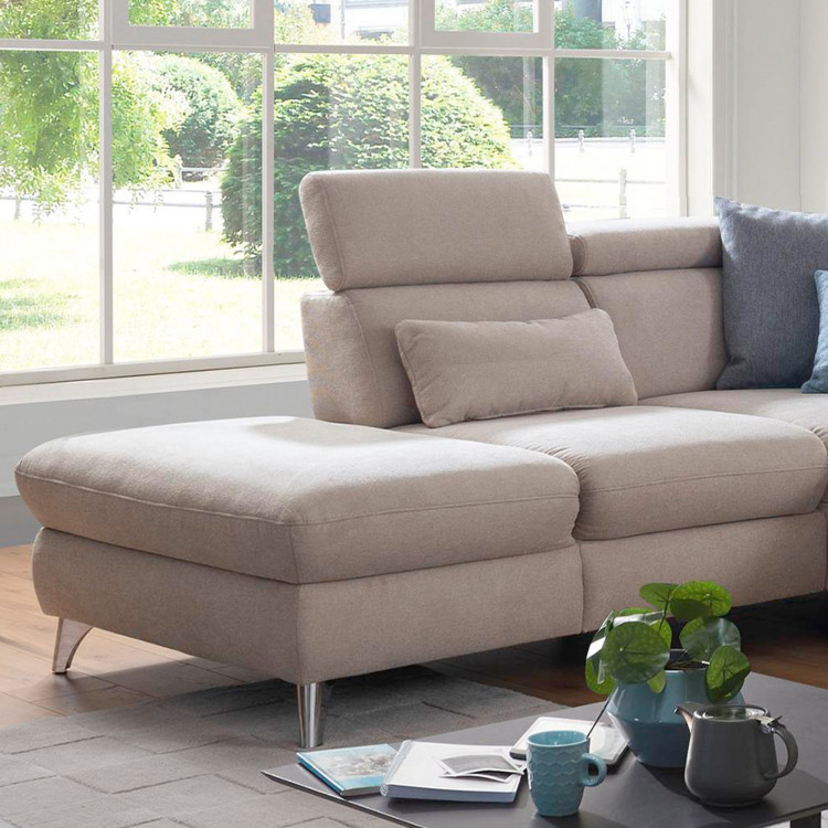 Sedací souprava Carolina ve tvaru písmene U s možností funkcí, béžová