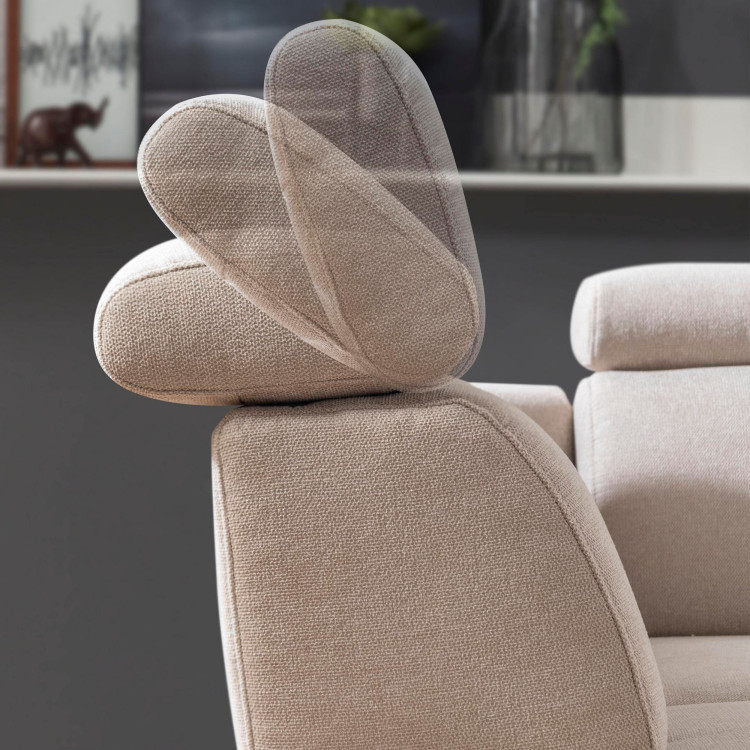 Sedací souprava Carolina ve tvaru písmene U s možností funkcí, béžová