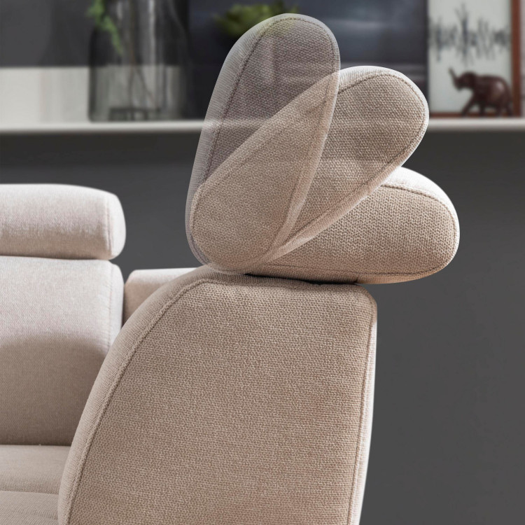 Sedací souprava Carolina ve tvaru písmene U s možností funkcí, béžová