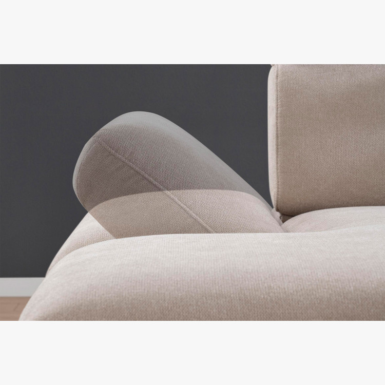 Sedací souprava Carolina ve tvaru písmene U s možností funkcí, béžová