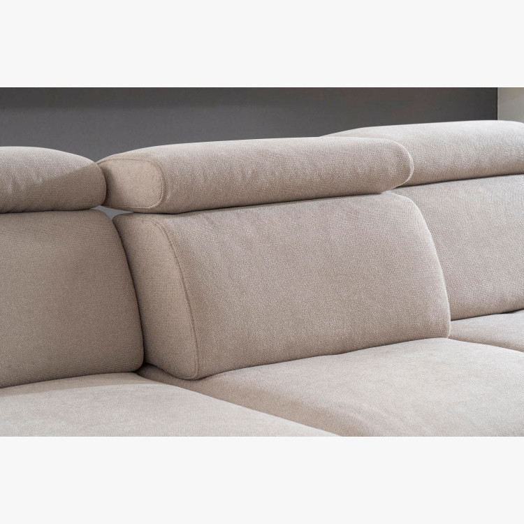 Sedací souprava Carolina ve tvaru písmene U s možností funkcí, béžová