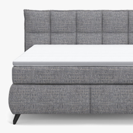 Boxspring postel šedá 160 cm s úložným prostorem Treviso