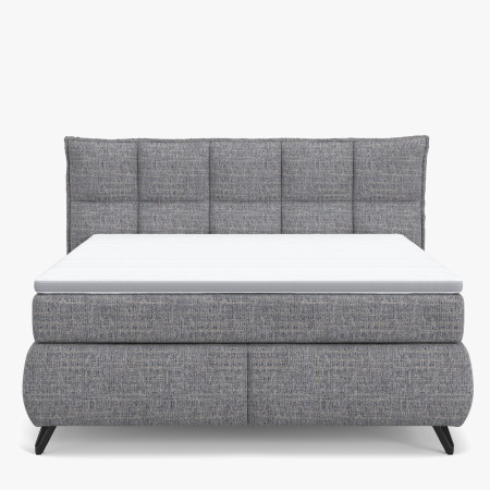 Boxspring postel šedá 160 cm s úložným prostorem Treviso