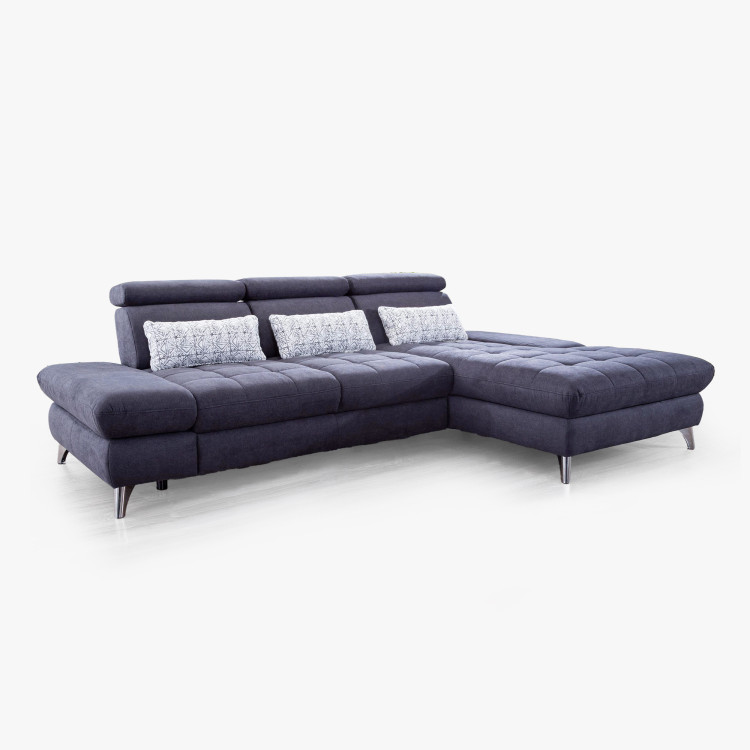 Rohová sedačka Carolina s možností funkcií, Roh vpravo