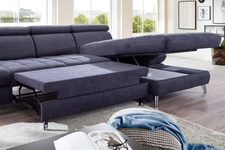 Rohová sedačka Carolina s možností funkcií, Roh vpravo