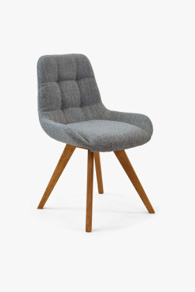 Pohodlná jídelní židle , modře šedá