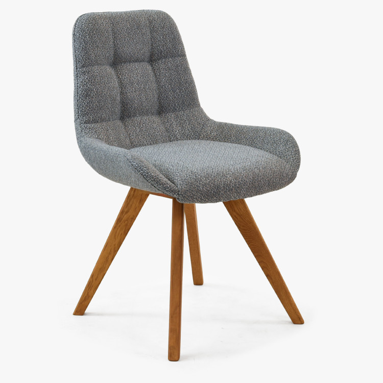 Pohodlná jídelní židle , modře šedá