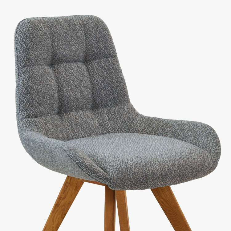 Pohodlná jídelní židle , modře šedá