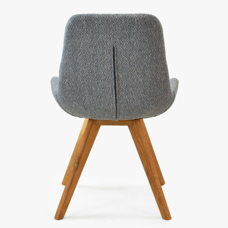 Pohodlná jídelní židle , modře šedá