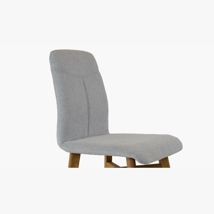 Židle jídelní YORK, šedá - easy clean