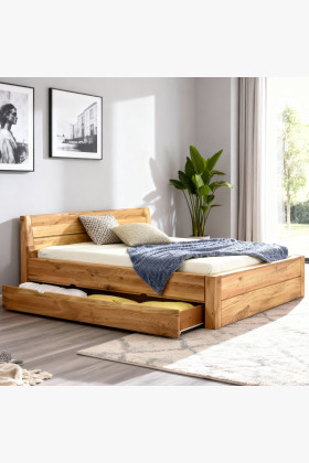 Postel z masivu s úložným prostorem, Julia 160 x 200 cm