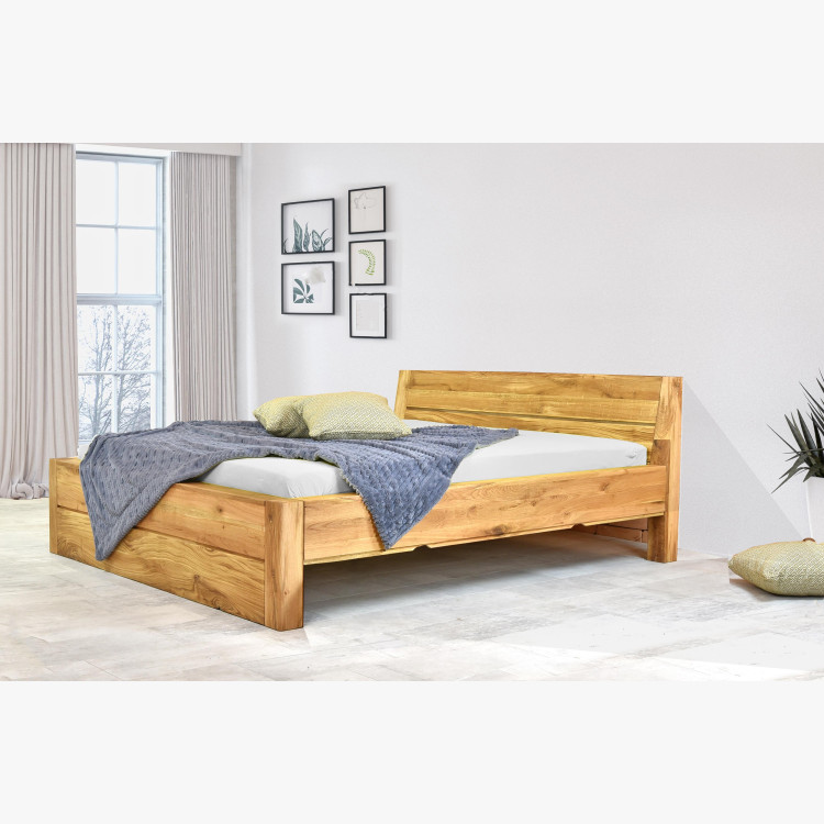 Postel z masivu s úložným prostorem, Julia 180 x 200 cm