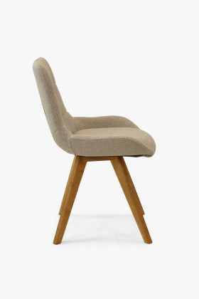 Pohodlná jídelní židle , šedě matová 2