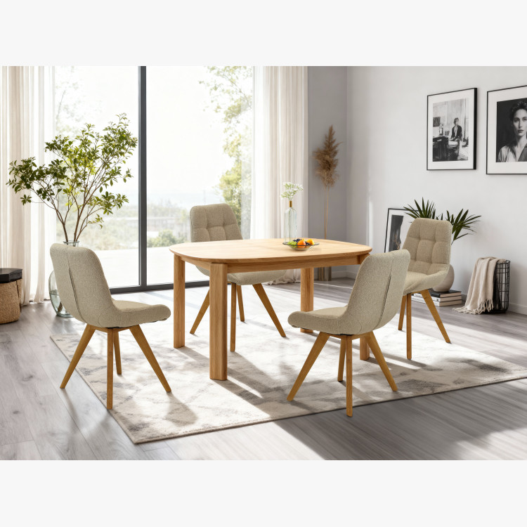 Pohodlná jídelní židle , šedě matová