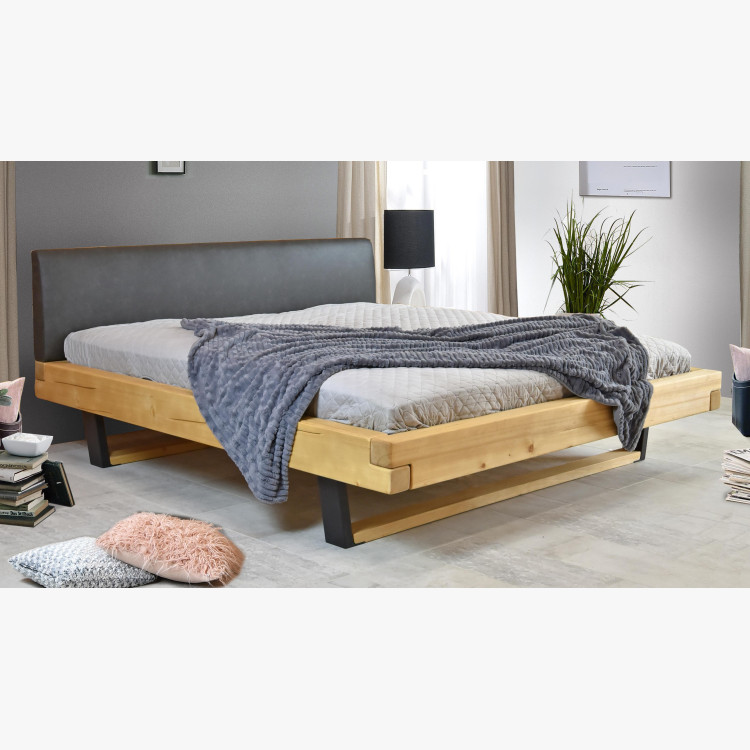 Postel z masivu na nohách, Laura smrk 160 x 200 cm