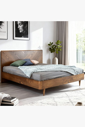 Postel v retro designu 180 x 200, Bordo