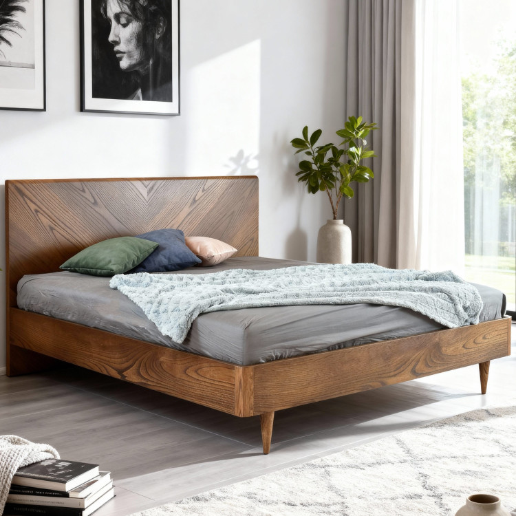 Postel v retro designu 160 x 200, Bordo