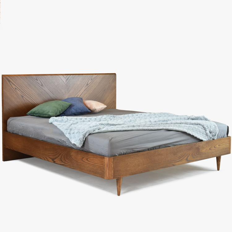 Postel v retro designu 160 x 200, Bordo