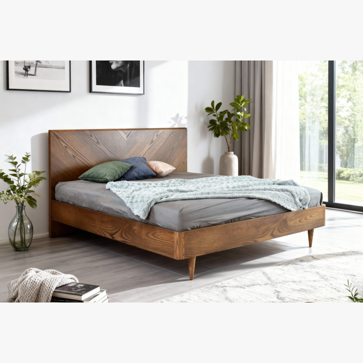 Postel v retro designu 160 x 200, Bordo