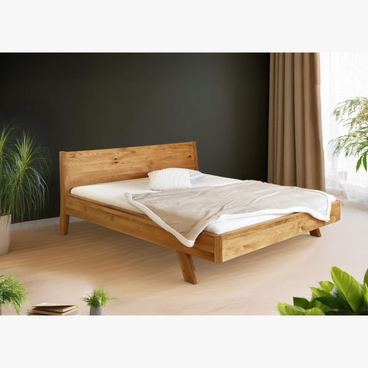 Dubová postel z masivu, marina 160 x 200 cm