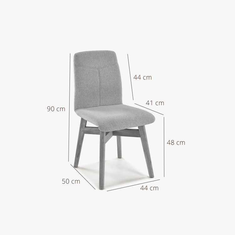 Židle jídelní YORK, žlutá - easy clean