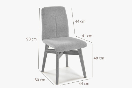 Židle jídelní YORK, žlutá - easy clean