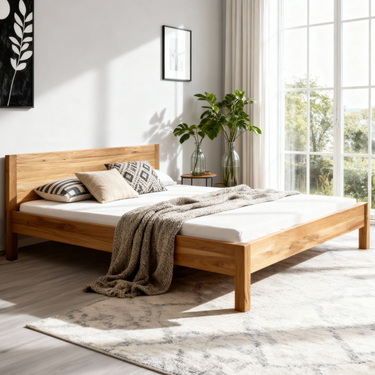 Dubová postel z masivu 180 x 200 cm