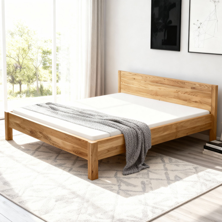 Dubová postel z masivu 180 x 200 cm