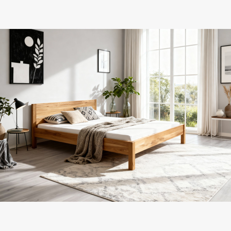 Dubová postel z masivu 180 x 200 cm