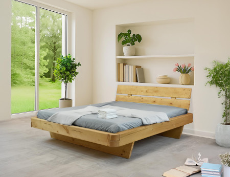 Poctivá postel z masivu smrk 180 cm Včetně šuplíků pod postel