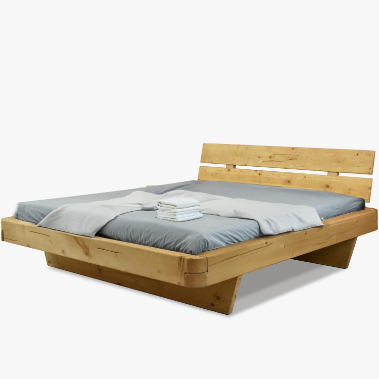 Poctivá postel z masivu smrk 180 cm Včetně šuplíků pod postel