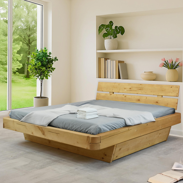 Poctivá postel z masivu smrk 180 cm Včetně šuplíků pod postel