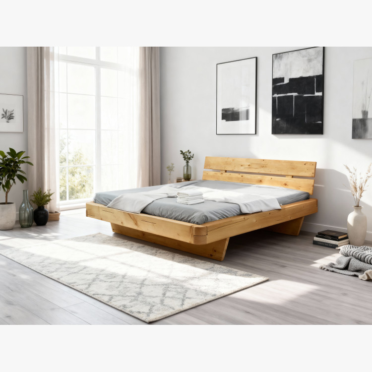 Poctivá postel z masivu smrk 180 cm Včetně šuplíků pod postel