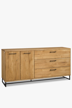 Veľká komoda do spálne - Masív v štýle Loft, Lagos 49