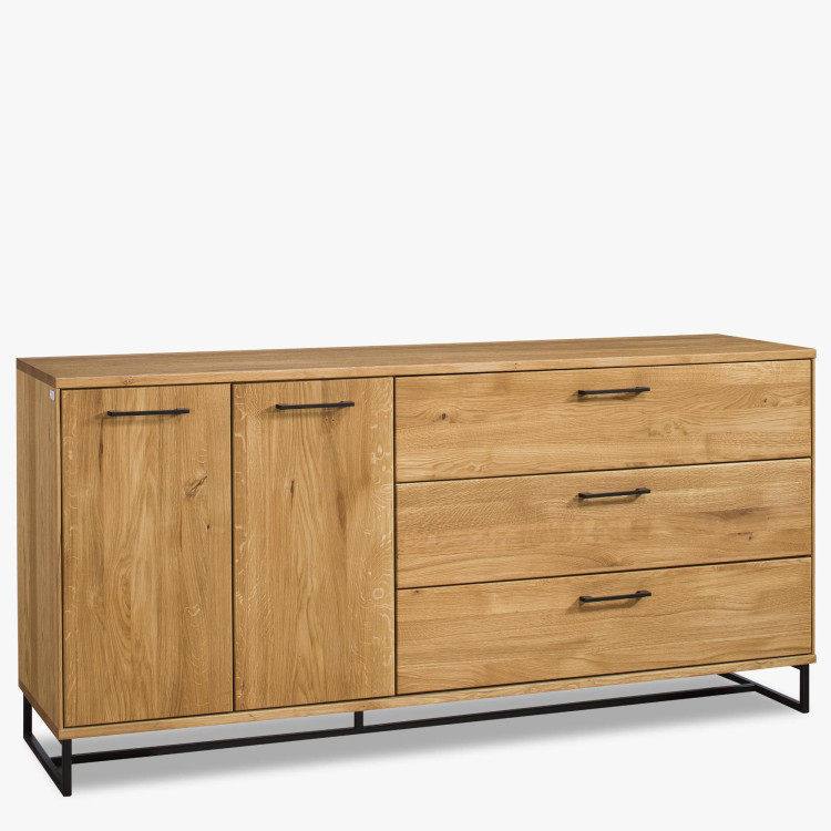 Veľká komoda do spálne - Masív v štýle Loft, Lagos 49