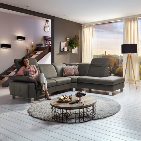 Rohová sedacia súprava Magma s TV funkciou - roh vpravo