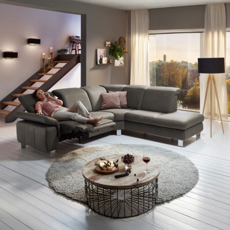 Rohová sedacia súprava Magma s TV funkciou - roh vpravo