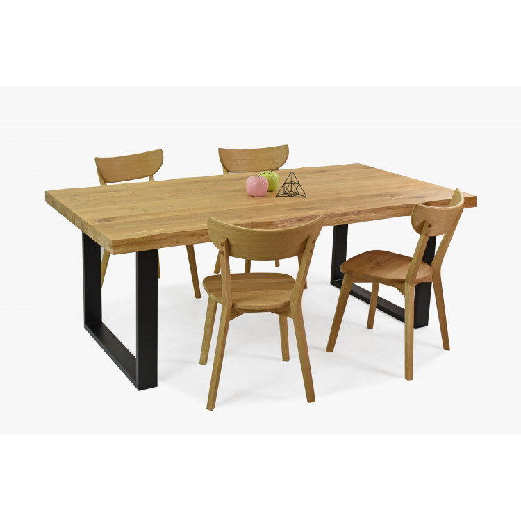 Dubový Jedálenský Set s Stoličkami Eva